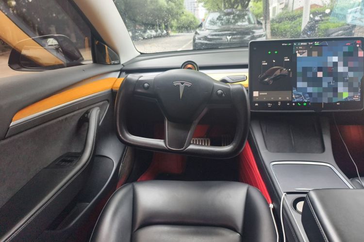 Used Tesla Model 3 2021 Performance High-Performance All-Wheel-Drive Version Steering Wheel