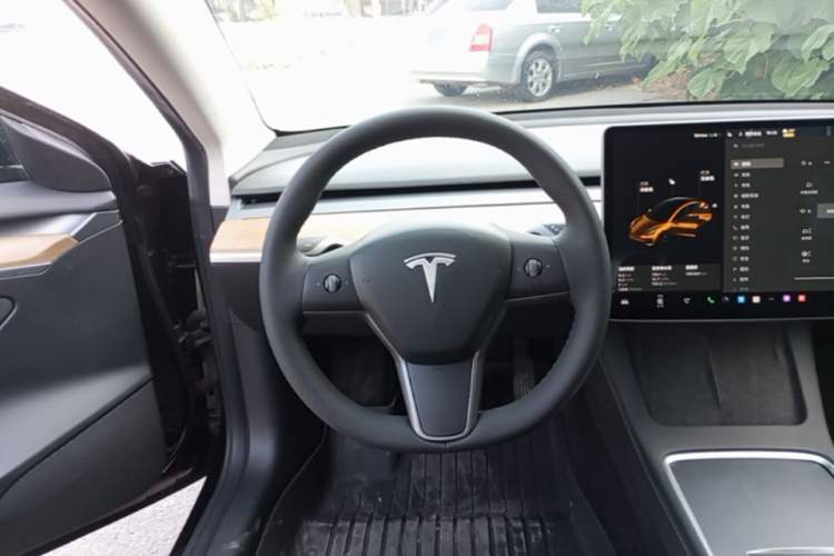 Used Tesla Model 3 2021 Revised Version Standard Range Rear-Wheel Drive Upgraded Edition 3D1 Steering Wheel