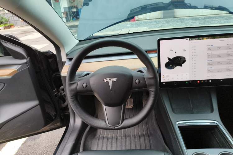 Used Tesla Model 3 2021 Revised Version Standard Range Rear-Wheel Drive Upgraded Edition 3D1 Steering Wheel