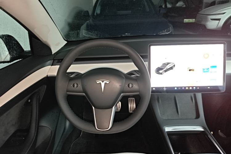 Used Tesla Model 3 2021 Performance High-Performance All-Wheel-Drive Version 3D6 Steering Wheel
