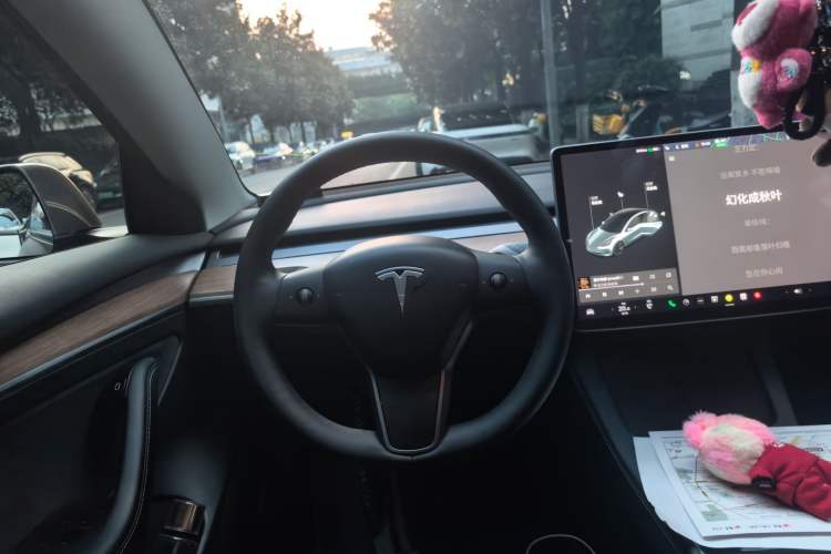 Used Tesla Model 3 2021 Revised Version Standard Range Rear-Wheel Drive Upgraded Edition 3D1 Steering Wheel