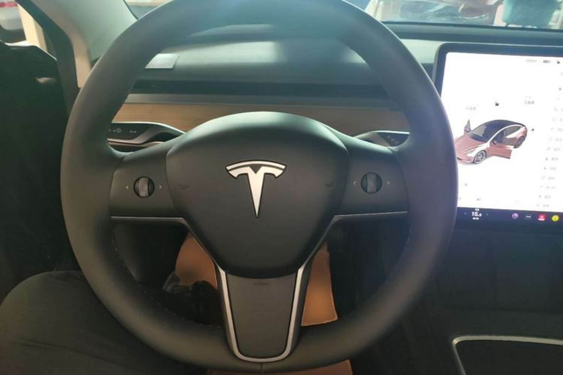 Used Tesla Model 3 2021 Revised Version Standard Range Rear-Wheel Drive Upgraded Edition 3D1 Steering Wheel