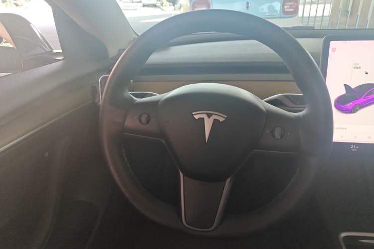 Used Tesla Model 3 2021 Revised Version Standard Range Rear-Wheel Drive Upgraded Edition 3D1 Steering Wheel
