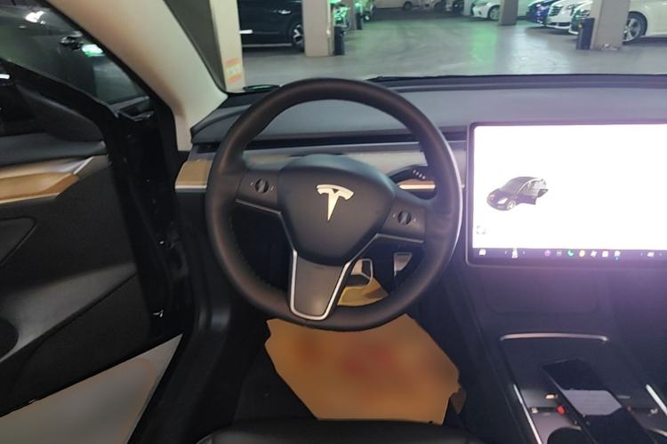 Used Tesla Model 3 2021 Revised Performance Version with All-Wheel Drive 3D1 Steering Wheel