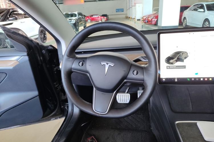 Used Tesla Model 3 2021 Revised Performance Version with All-Wheel Drive 3D1 Steering Wheel