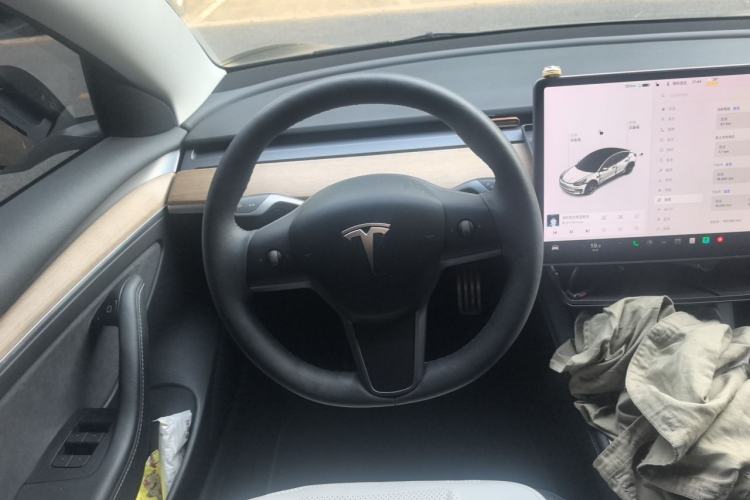 Used Tesla Model 3 2021 Performance High-Performance All-Wheel-Drive Version 3D6 Steering Wheel