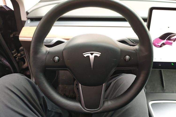 Used Tesla Model 3 2021 Revised Version II – Performance High-Performance All-Wheel-Drive Edition Steering Wheel