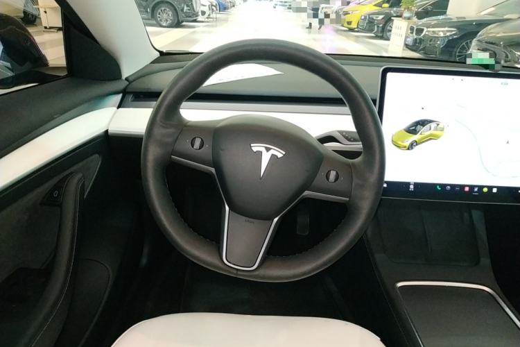 Used Tesla Model 3 2021 Revised Version Standard Range Rear-Wheel Drive Upgraded Edition 3D1 Steering Wheel
