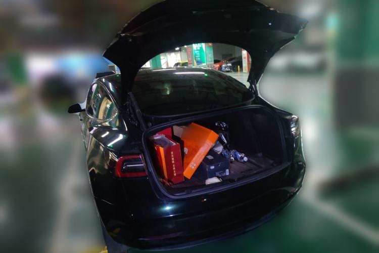 Used Tesla Model 3 2021 Performance High-Performance All-Wheel-Drive Version Trunk