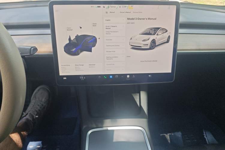 Used Tesla Model 3 2021 Standard Range Rear-Drive Upgraded Version Audio And AC Panel
