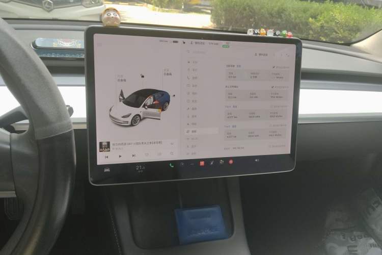 Used Tesla Model 3 2021 Standard Range Rear-Wheel Drive Upgraded Version 3D6 Audio And AC Panel