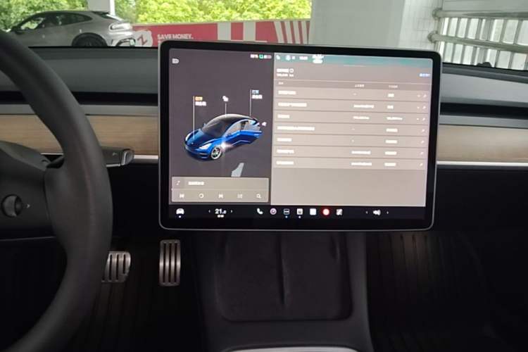 Used Tesla Model 3 2021 Performance High-Performance All-Wheel-Drive Version Audio And AC Panel