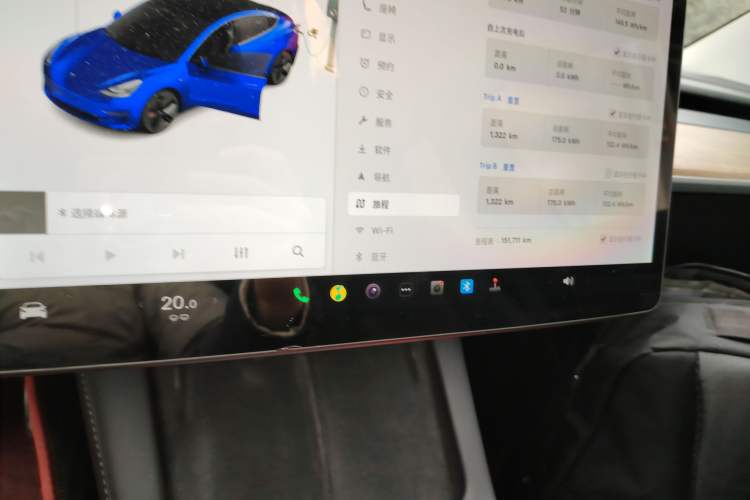 Used Tesla Model 3 2021 Standard Range Rear-Drive Upgraded Version Audio And AC Panel