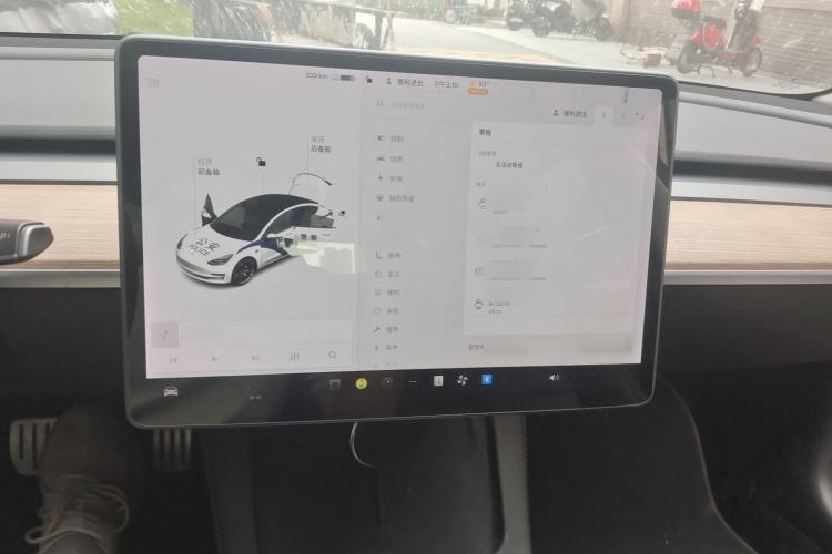 Used Tesla Model 3 2021 Performance High-Performance All-Wheel-Drive Version 3D6 Audio And AC Panel