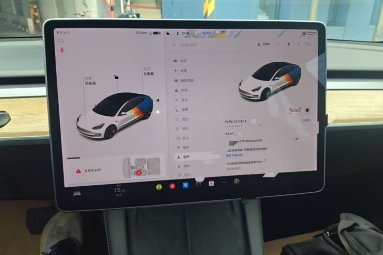 Used Tesla Model 3 2021 Standard Range Rear-Wheel Drive Upgraded Version 3D6 Audio And AC Panel