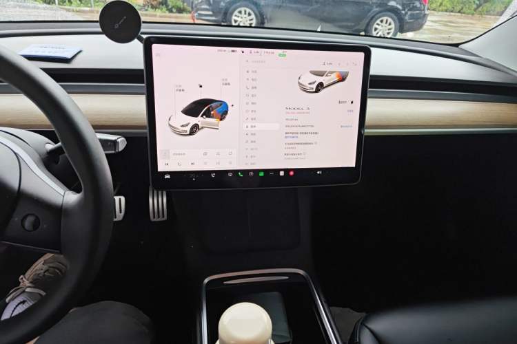 Used Tesla Model 3 2021 Performance High-Performance All-Wheel-Drive Version 3D6 Audio And AC Panel
