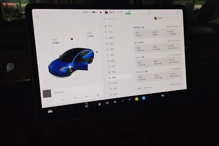 Used Tesla Model 3 2021 Revised Version Standard Range Rear-Wheel Drive Upgraded Edition 3D1 Audio And AC Panel