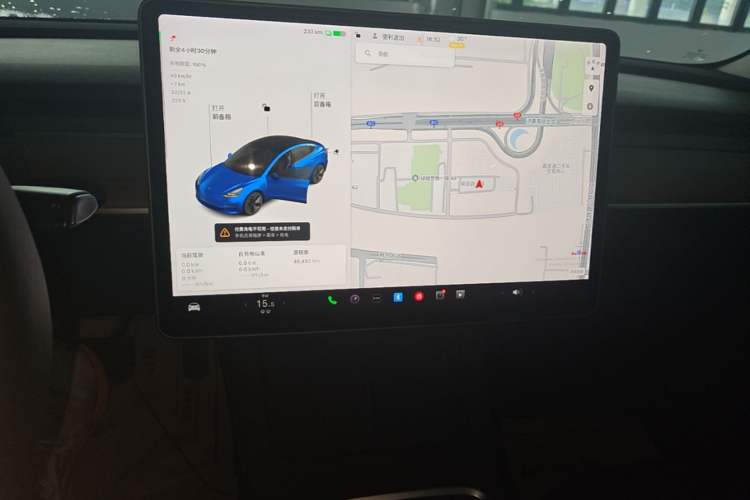 Used Tesla Model 3 2021 Revised Version Standard Range Rear-Wheel Drive Upgraded Edition 3D1 Audio And AC Panel