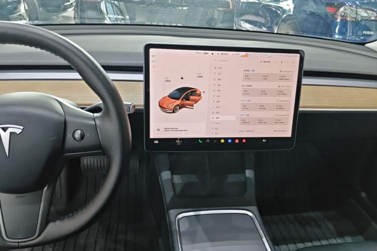 Used Tesla Model 3 2021 Standard Range Rear-Drive Upgraded Version Audio And AC Panel