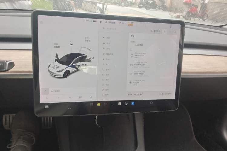 Used Tesla Model 3 2021 Performance High-Performance All-Wheel-Drive Version 3D6 Audio And AC Panel