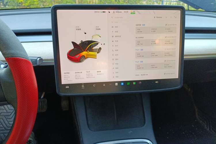 Used Tesla Model 3 2021 Revised Version Standard Range Rear-Wheel Drive Upgraded Edition 3D1 Audio And AC Panel