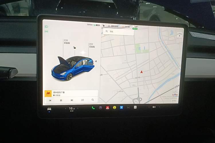 Used Tesla Model 3 2021 Standard Range Rear-Drive Upgraded Version Audio And AC Panel