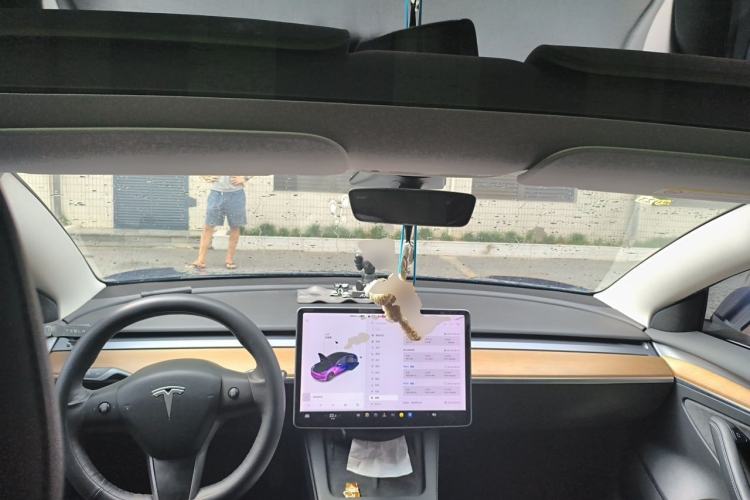 Used Tesla Model 3 2021 Revised Version Standard Range Rear-Wheel Drive Upgraded Edition 3D1 Center Console