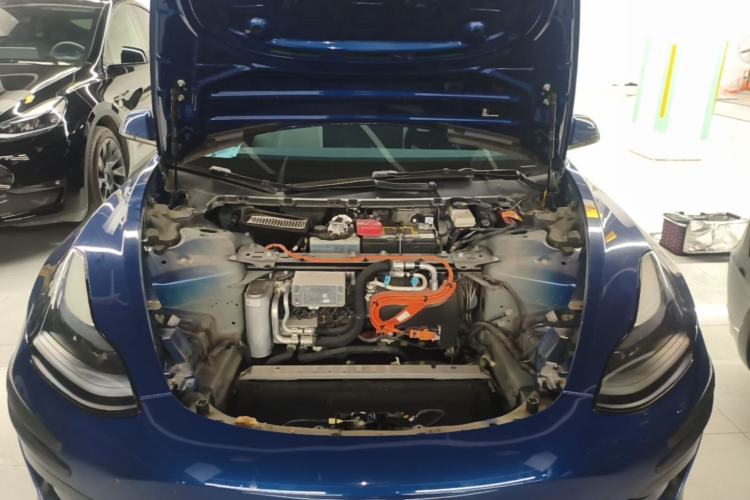 Used Tesla Model 3 2021 Revised Version Standard Range Rear-Wheel Drive Upgraded Edition 3D1 Engine Bay