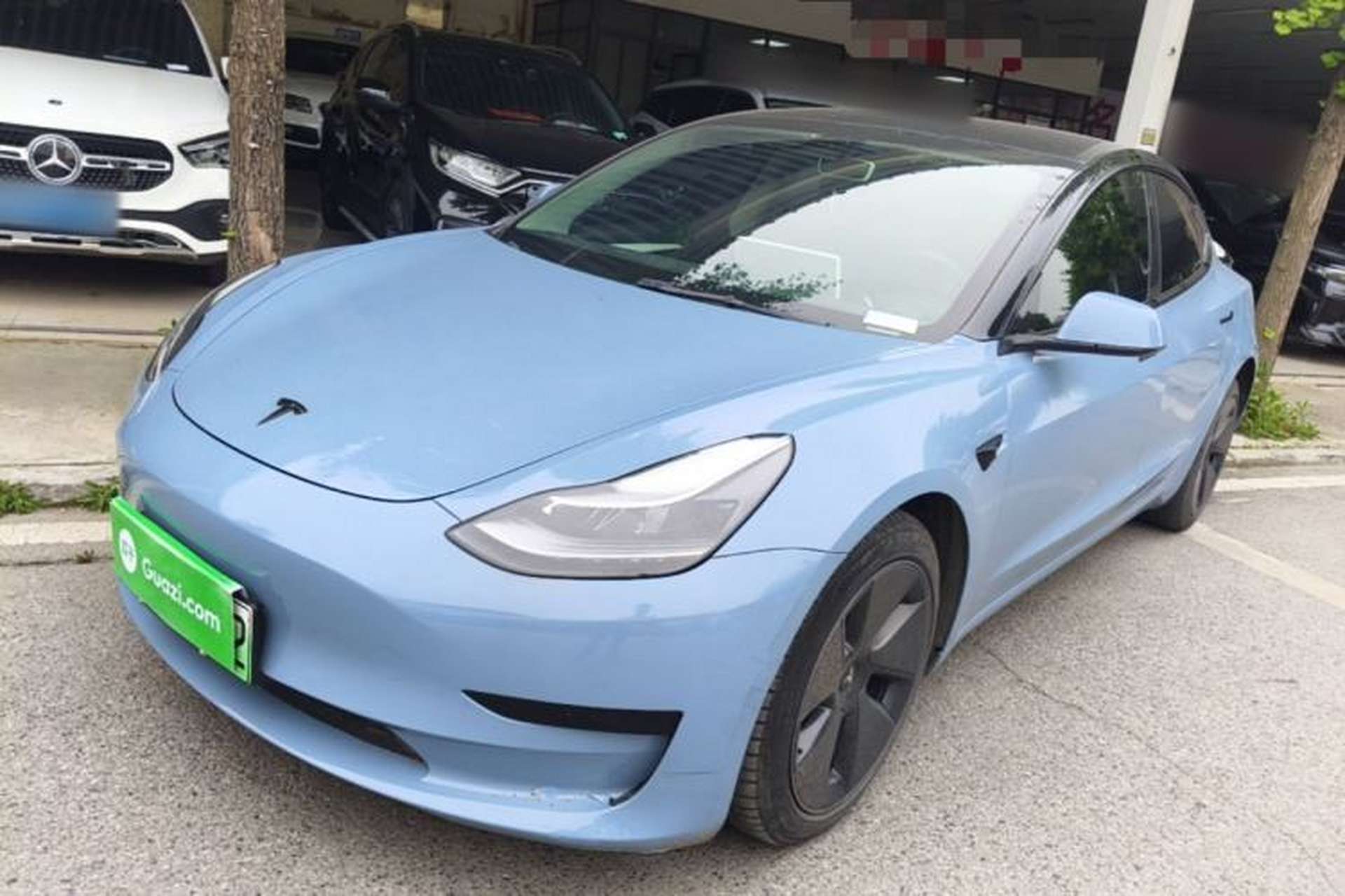 Used Tesla Model 3 2021 Revised Version Standard Range Rear-Wheel Drive Upgraded Edition 3D1 Front Left 45 Deg