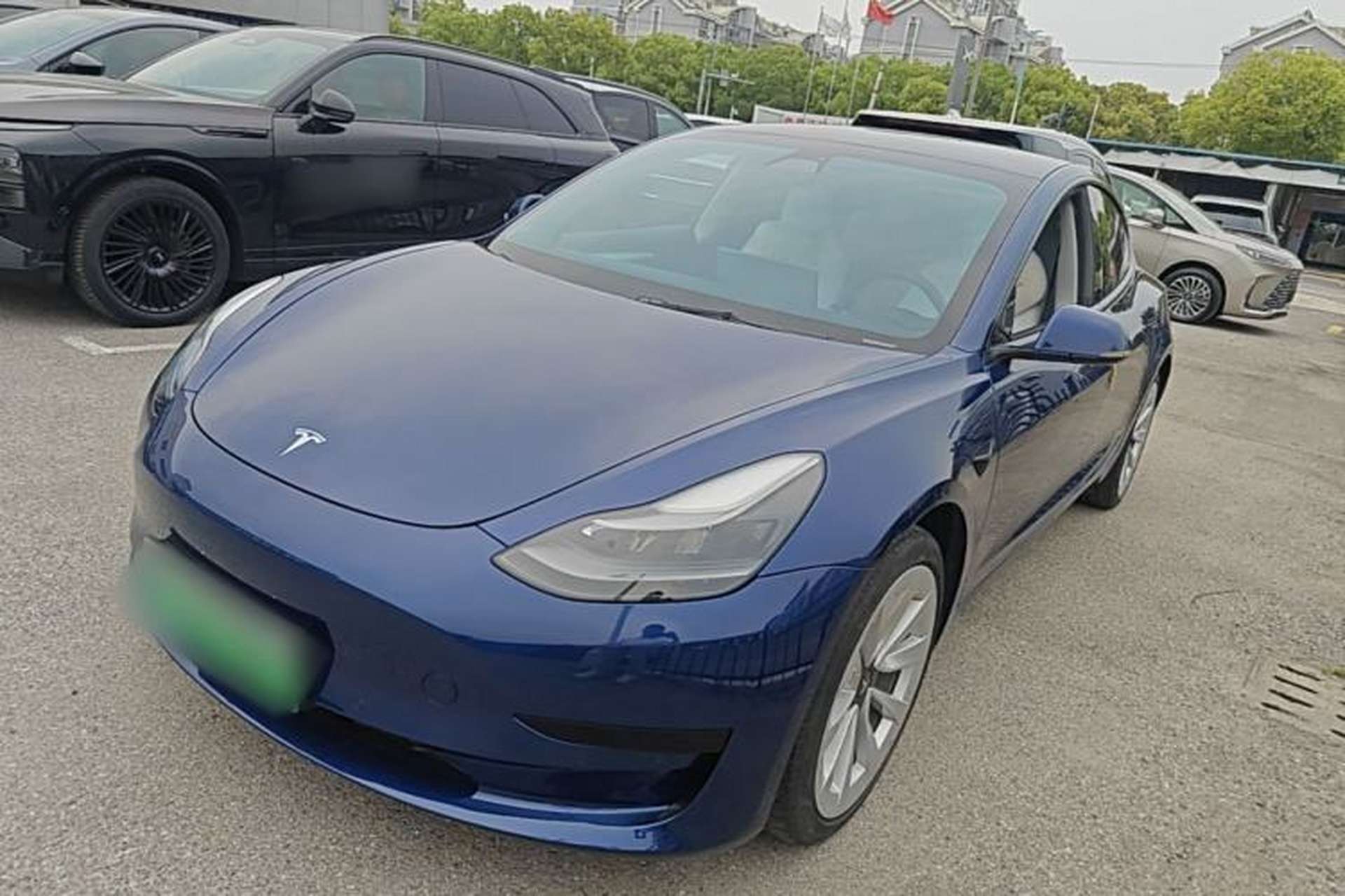 Used Tesla Model 3 2021 Revised Version Standard Range Rear-Wheel Drive Upgraded Edition 3D1 Front Left 45 Deg
