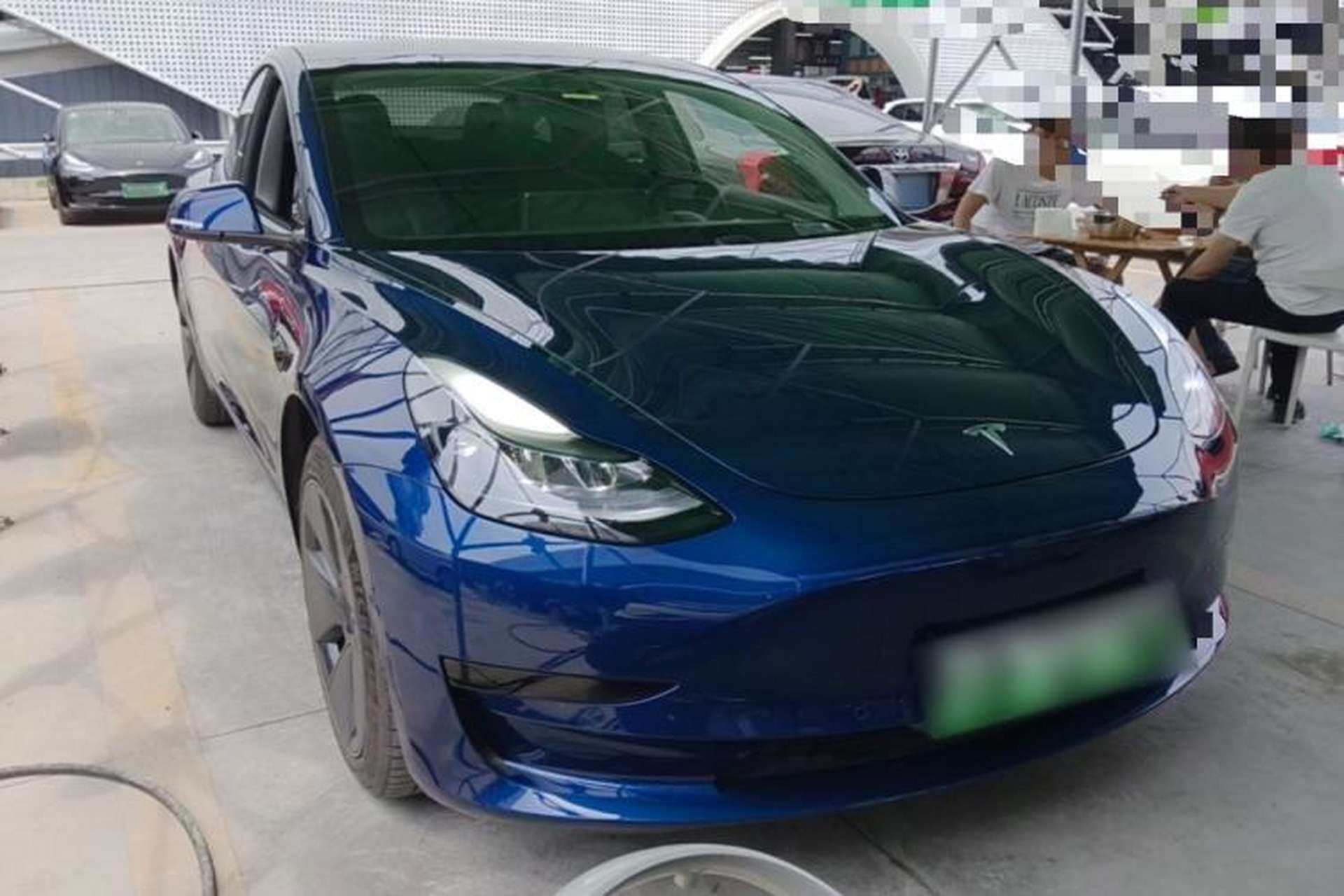 Used Tesla Model 3 2021 Standard Range Rear-Drive Upgraded Version Front Right 45 Deg