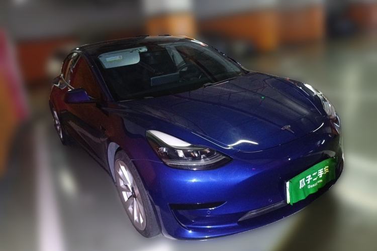 Used Tesla Model 3 2021 Standard Range Rear-Drive Upgraded Version Front Right 45 Deg