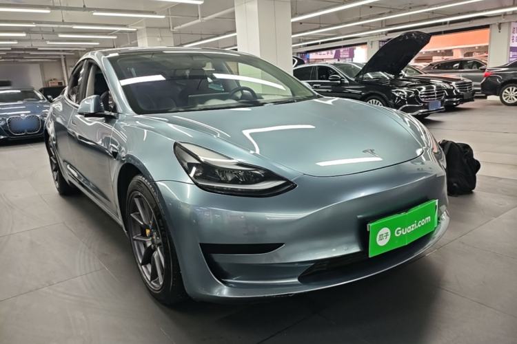 Used Tesla Model 3 2021 Standard Range Rear-Drive Upgraded Version Front Right 45 Deg