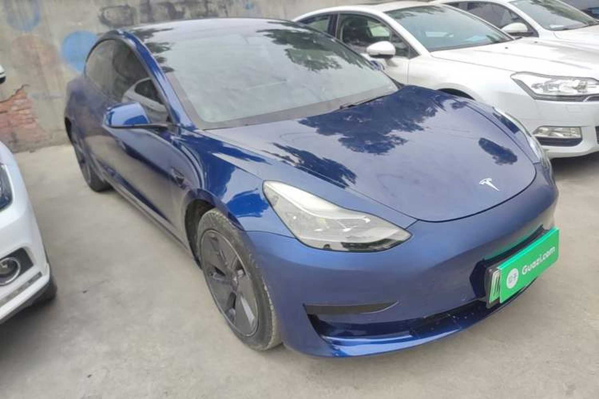 Used Tesla Model 3 2021 Standard Range Rear-Drive Upgraded Version Front Right 45 Deg