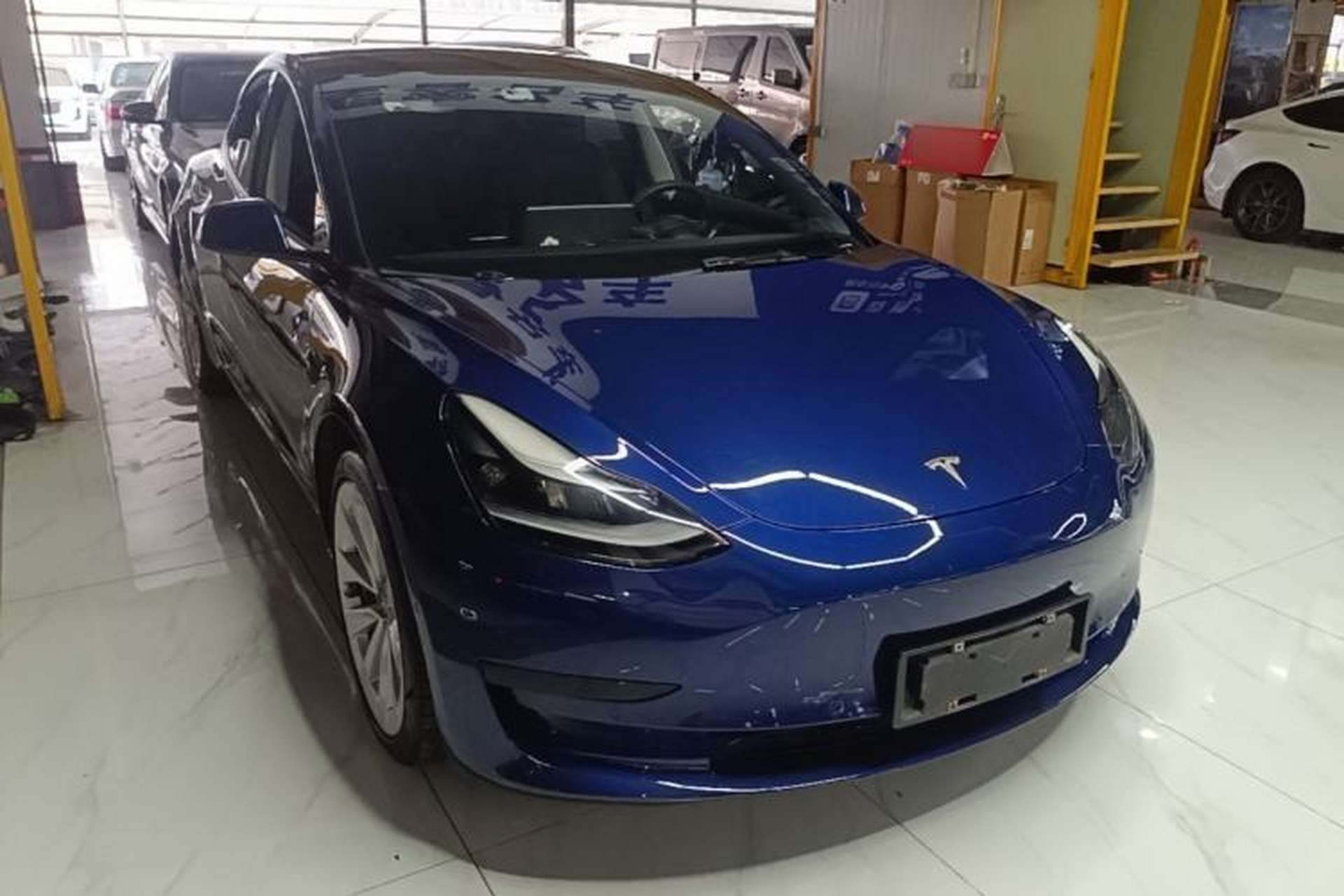 Used Tesla Model 3 2021 Standard Range Rear-Wheel Drive Upgraded Version 3D6 Front Right 45 Deg
