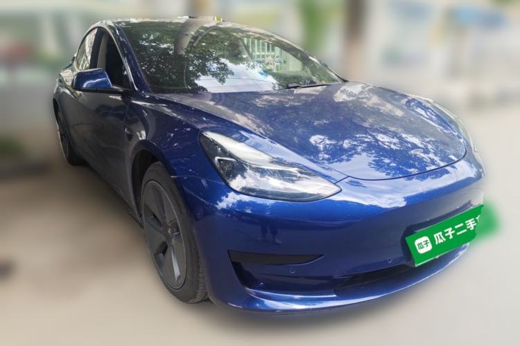 Used Tesla Model 3 2021 Standard Range Rear-Drive Upgraded Version Front Right 45 Deg