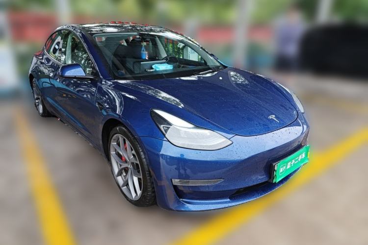 Used Tesla Model 3 2021 Performance High-Performance All-Wheel-Drive Version 3D6 Front Right 45 Deg
