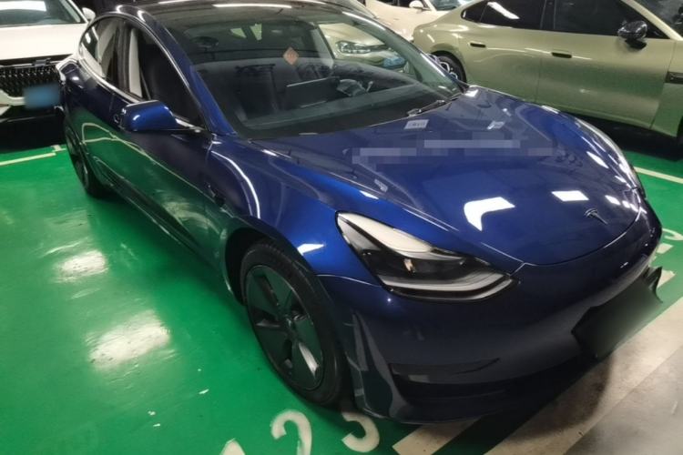 Used Tesla Model 3 2021 Standard Range Rear-Drive Upgraded Version Front Right 45 Deg