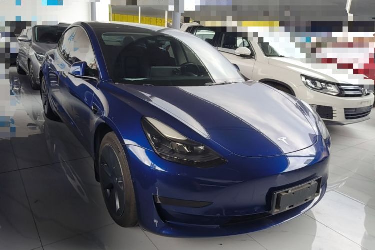 Used Tesla Model 3 2021 Standard Range Rear-Drive Upgraded Version Front Right 45 Deg