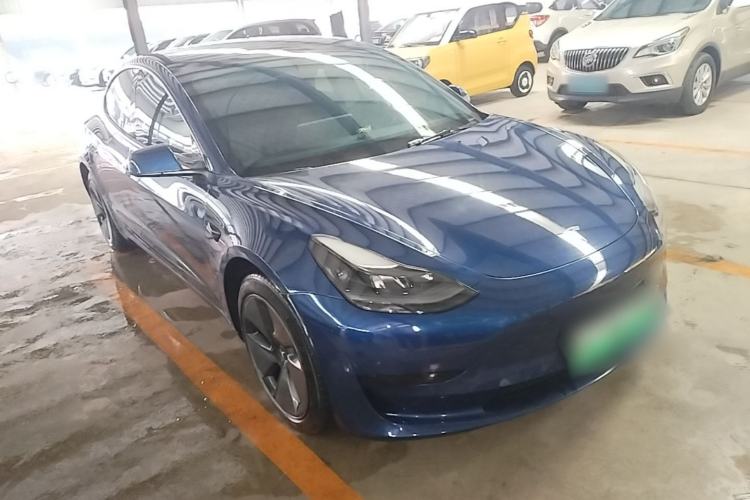Used Tesla Model 3 2021 Revised Version Standard Range Rear-Wheel Drive Upgraded Edition 3D1 Front Right 45 Deg