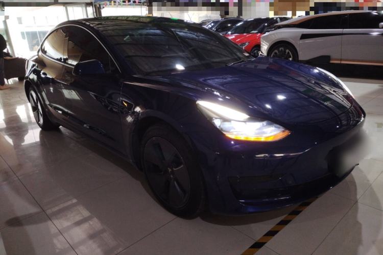 Used Tesla Model 3 2021 Standard Range Rear-Drive Upgraded Version Front Right 45 Deg