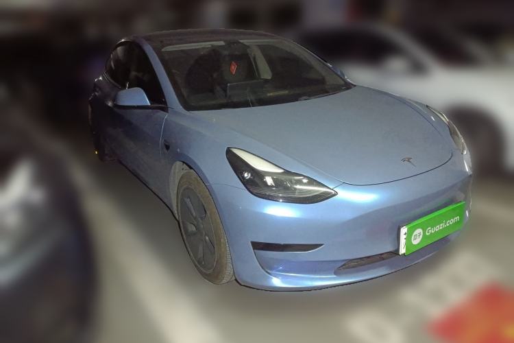 Used Tesla Model 3 2021 Standard Range Rear-Drive Upgraded Version Front Right 45 Deg