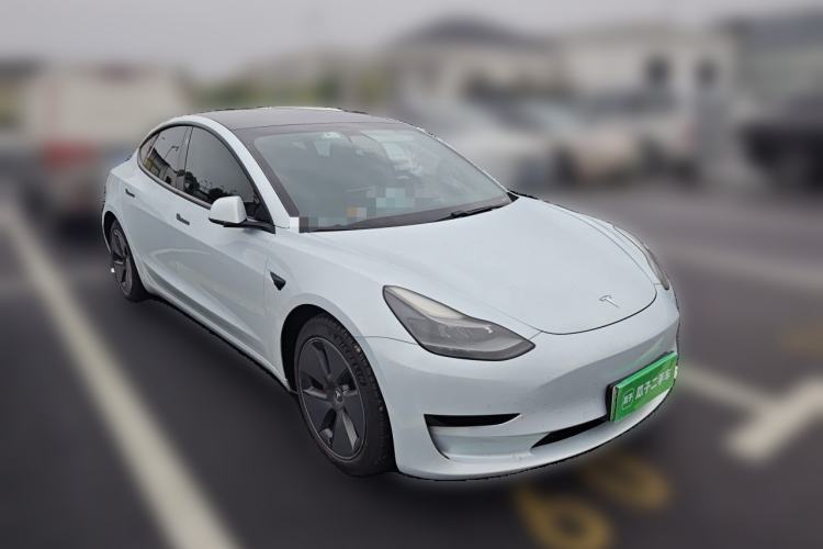 Used Tesla Model 3 2021 Standard Range Rear-Drive Upgraded Version Front Right 45 Deg