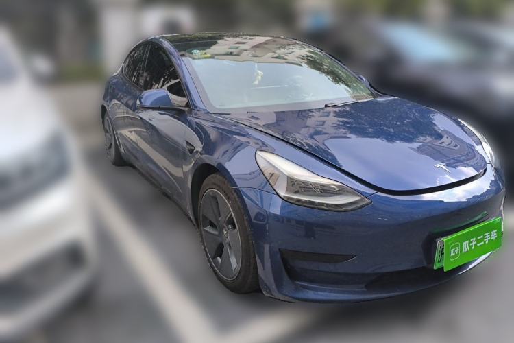 Used Tesla Model 3 2021 Revised Version Standard Range Rear-Wheel Drive Upgraded Edition 3D1 Front Right 45 Deg