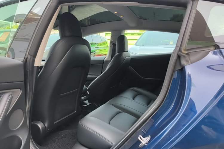 Used Tesla Model 3 2021 Standard Range Rear-Drive Upgraded Version Left Rear Seat