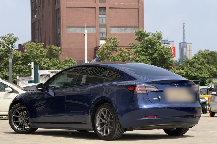 Used Tesla Model 3 2021 Revised Version Standard Range Rear-Wheel Drive Upgraded Edition 3D1 Rear Left 45 Deg