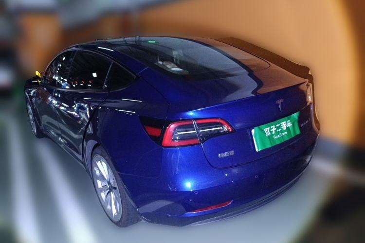 Used Tesla Model 3 2021 Standard Range Rear-Drive Upgraded Version Rear Left 45 Deg