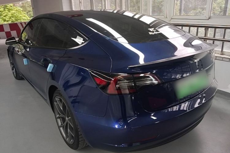Used Tesla Model 3 2021 Performance High-Performance All-Wheel-Drive Version Rear Left 45 Deg