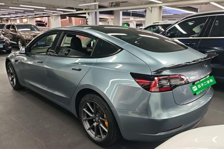 Used Tesla Model 3 2021 Standard Range Rear-Drive Upgraded Version Rear Left 45 Deg
