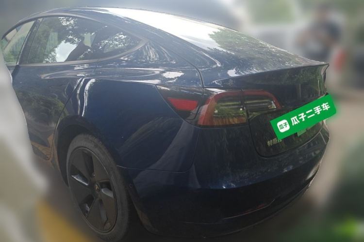 Used Tesla Model 3 2021 Standard Range Rear-Drive Upgraded Version Rear Left 45 Deg